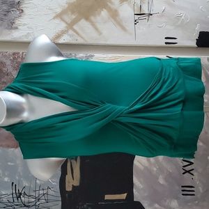 Banana Republic Green Twist Knot Sleeveless Top Women XS